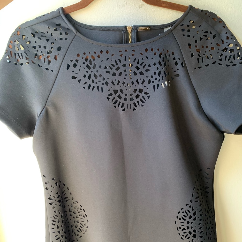 Tahari black dress
